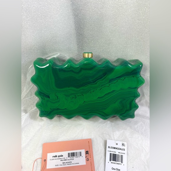 Cult Gaia Paloma Clutch. Malachite/Gold. - Picture 6 of 17
